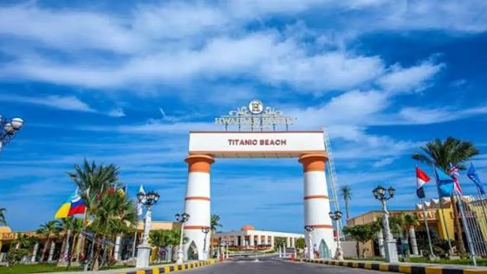 Titanic Beach in Hurghada, Red Sea, Egypt