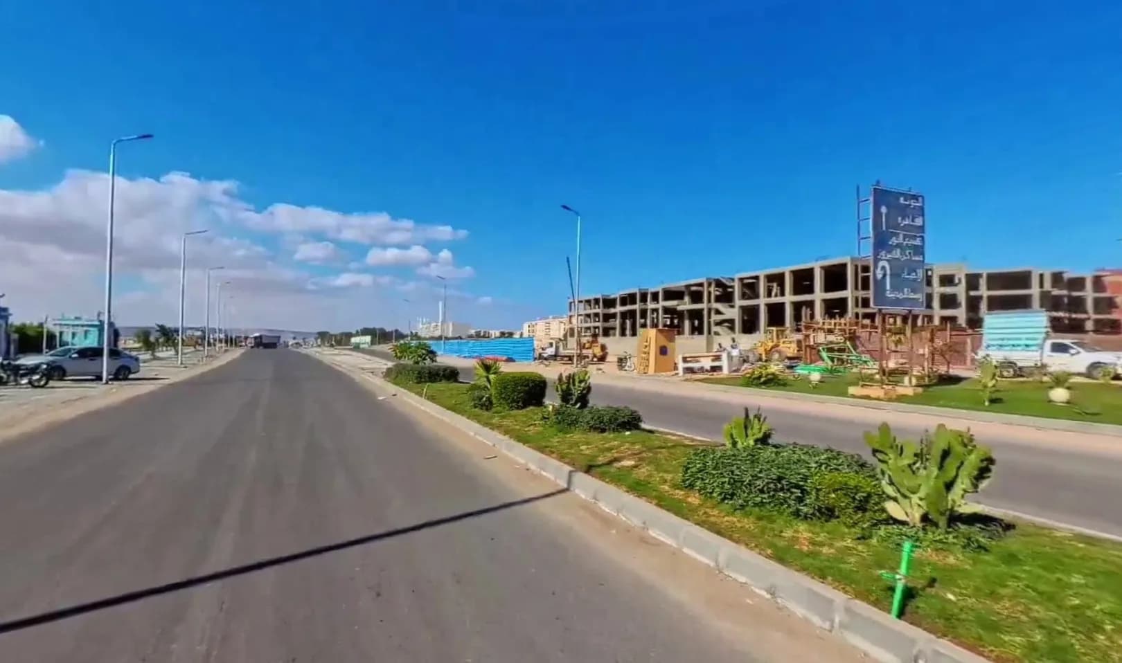 Al Ahyaa road section on the route to Rewaya Inn Resort Hurghada