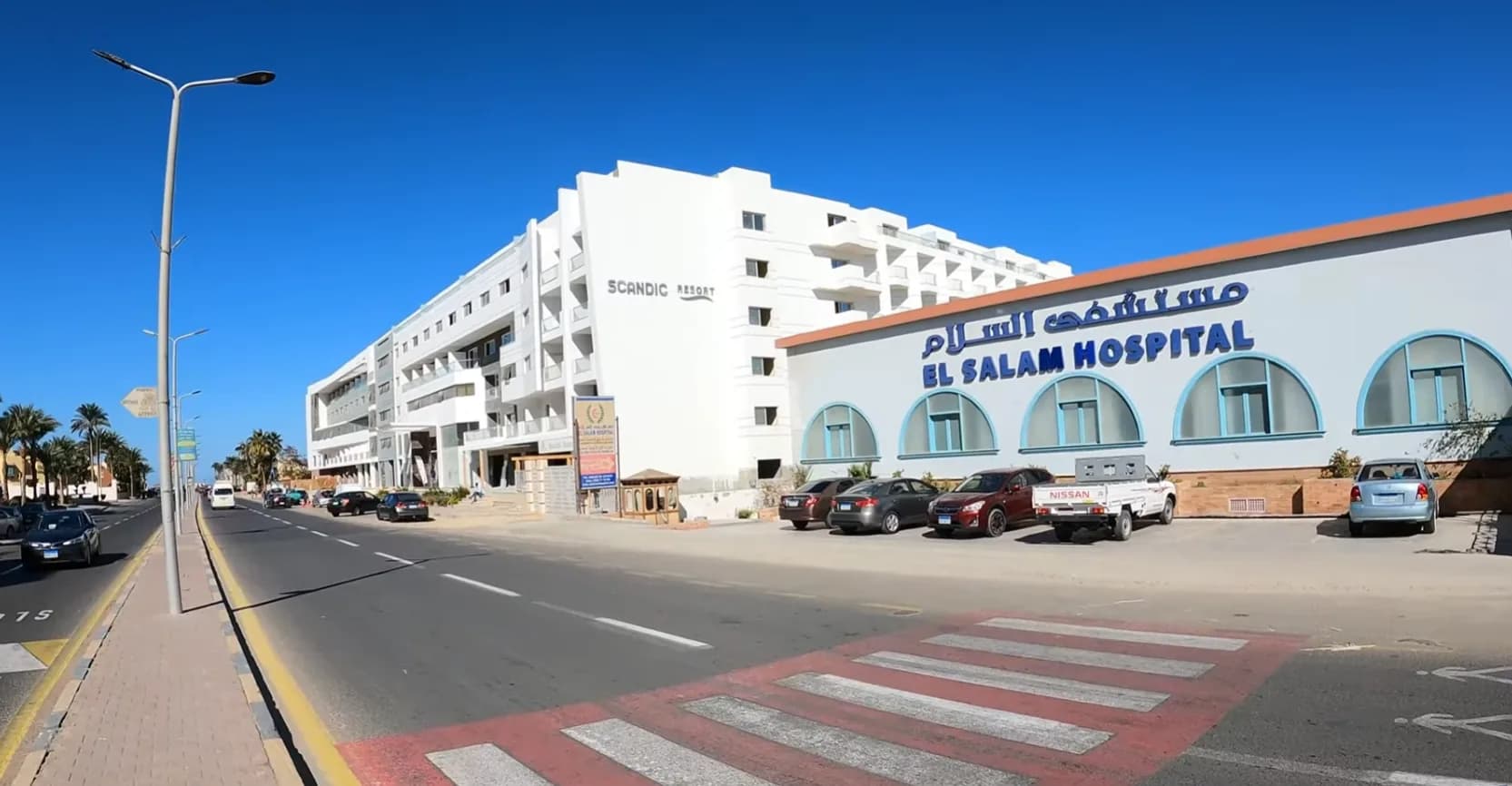 North Hurghada road section on the route to Rewaya Luxury Resort
