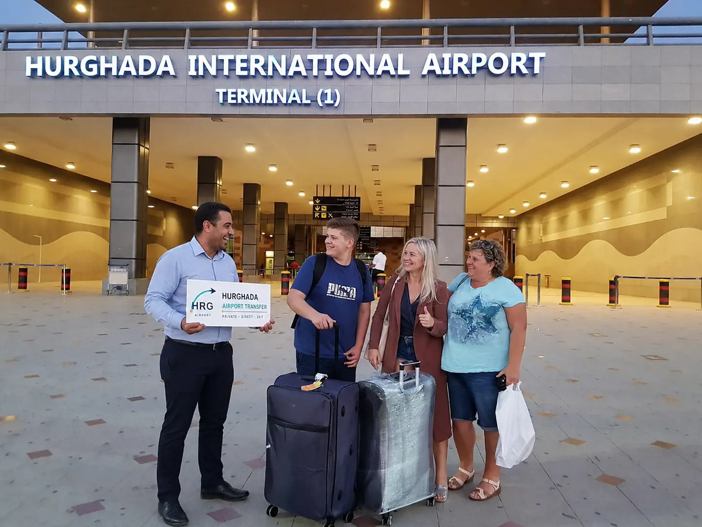 Driver meeting point at Hurghada Airport Terminal 1